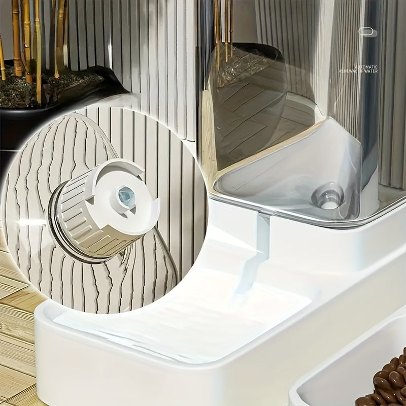 Automatic Gravity Dog & Cat Feeder and Water Dispenser Set