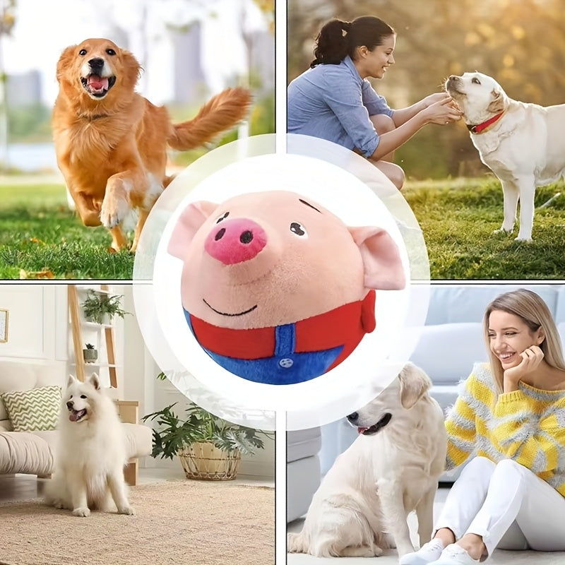Active Moving Pet Plush Toy for Interactive Dog Fun