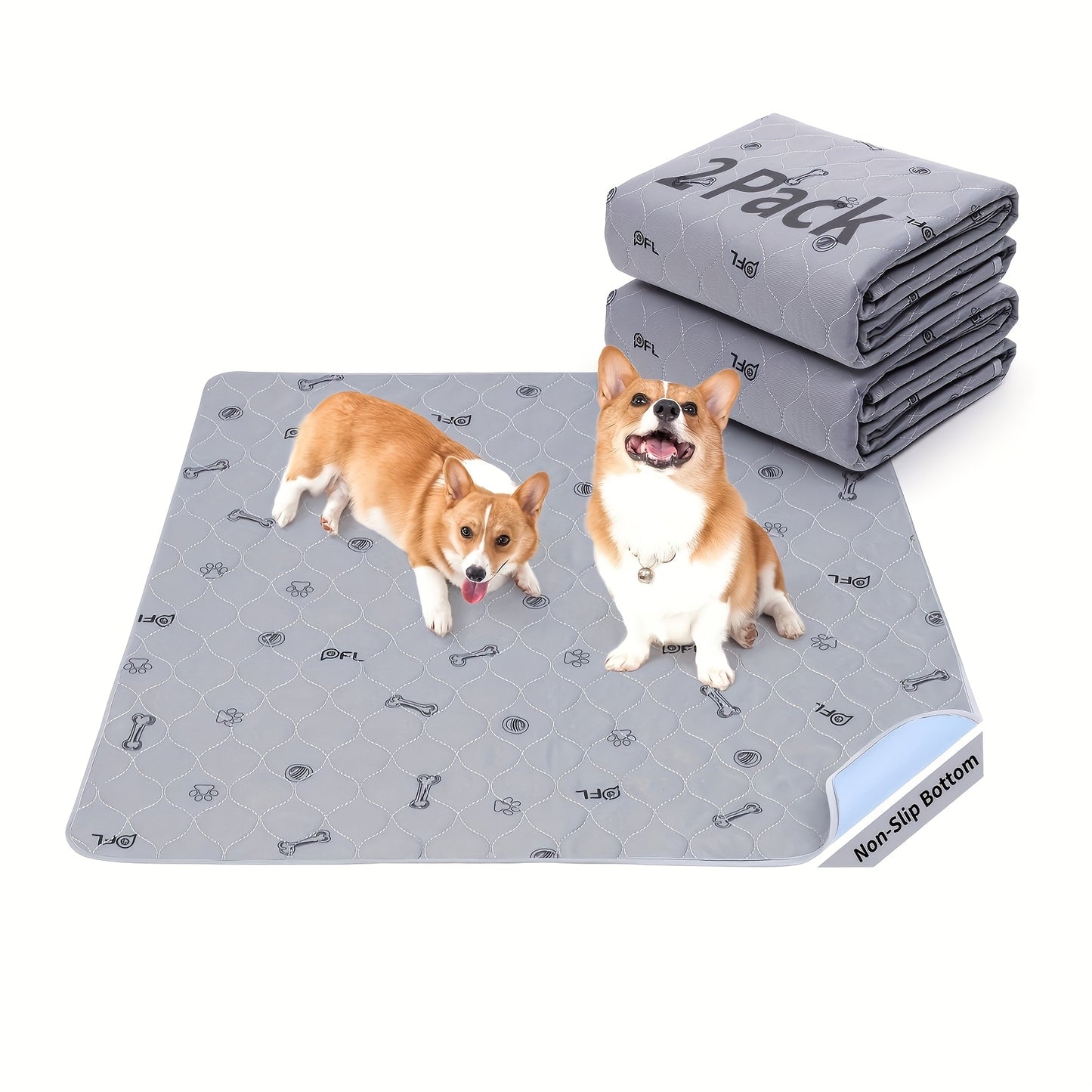 Washable Pee Pads for Dogs, Absorbent Non-Slip Puppy Pads