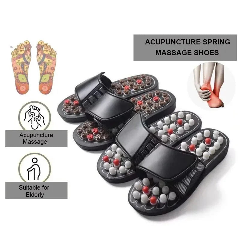 Acupoint Massage Therapy Slippers Unisex Medical Feet Massaging Shoes