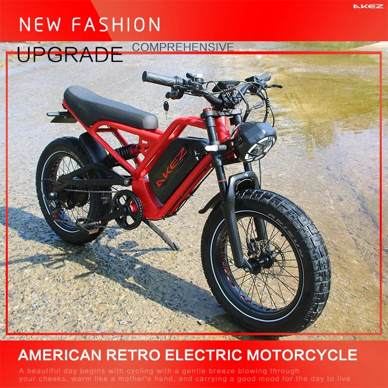 1500W Motor 52V 25AH Battery Hydraulic Brake E Bike Fat Tire