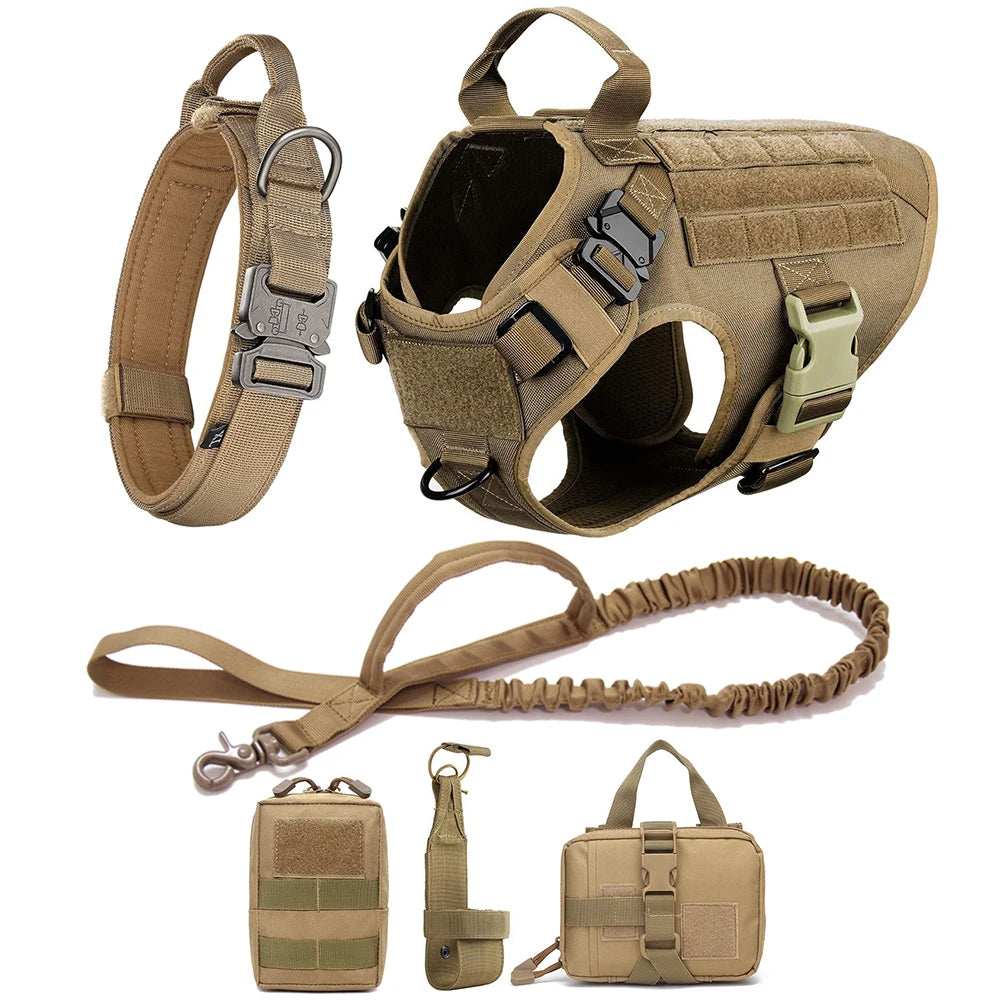 Large Dog Harness And Leash Training Walking Vest Set