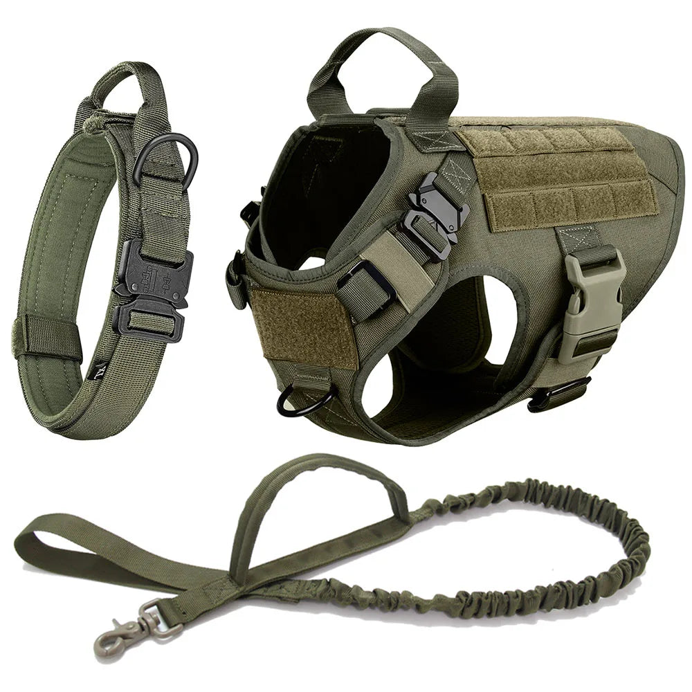Large Dog Harness And Leash Training Walking Vest Set