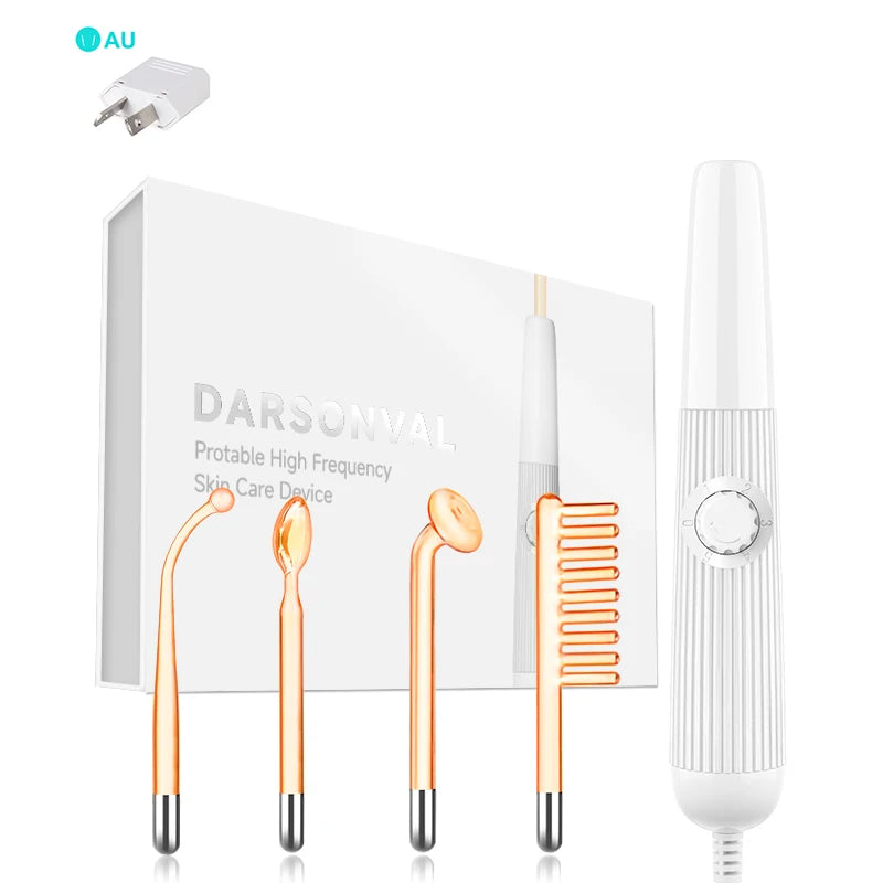Darsonval High Frequency Red Light Therapy Wand Facial Care