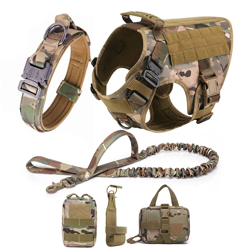 Large Dog Harness And Leash Training Walking Vest Set