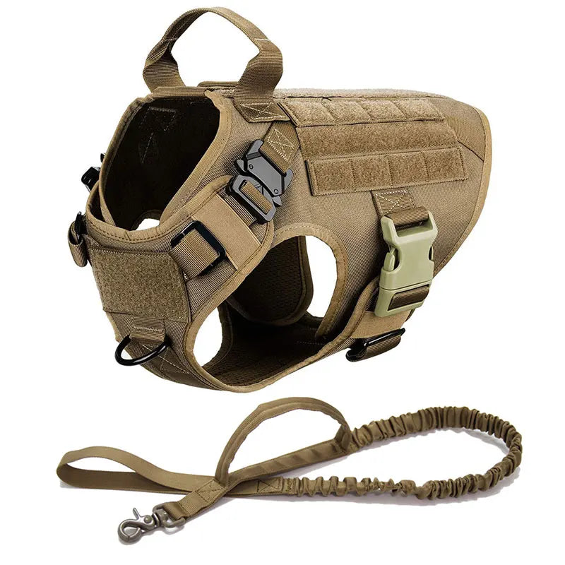 Large Dog Harness And Leash Training Walking Vest Set