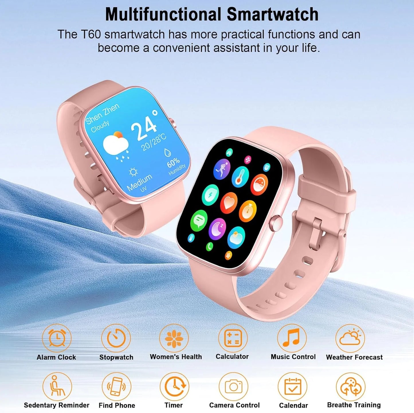 1.91 Inch Smartwatch Answer Call IP68 Fitness Tracker