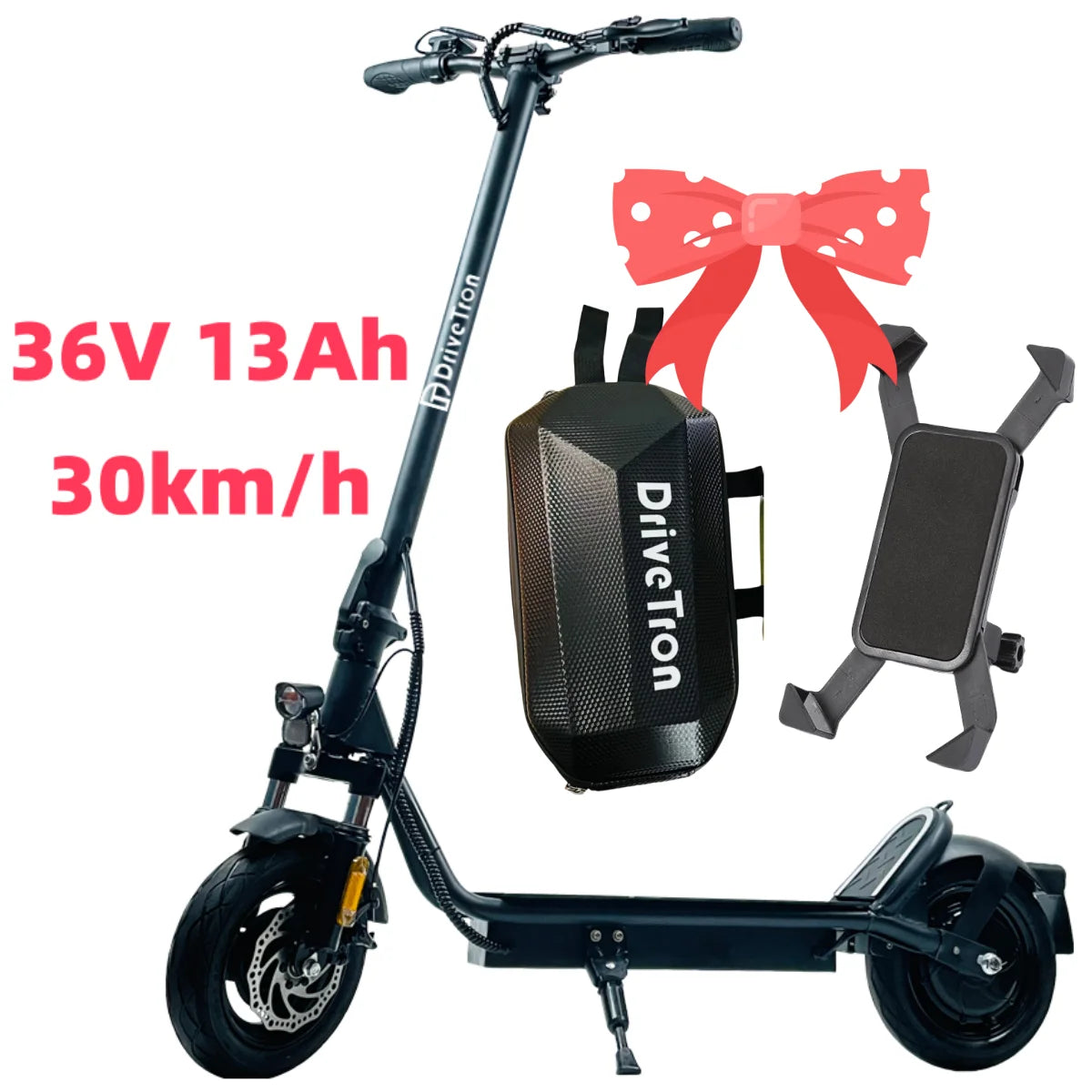 USA Adult 10inch Tubeless Tires 30km/h Speed 18.6mph 40KM Long Range 36V 13Ah 800W Electric Scooter
