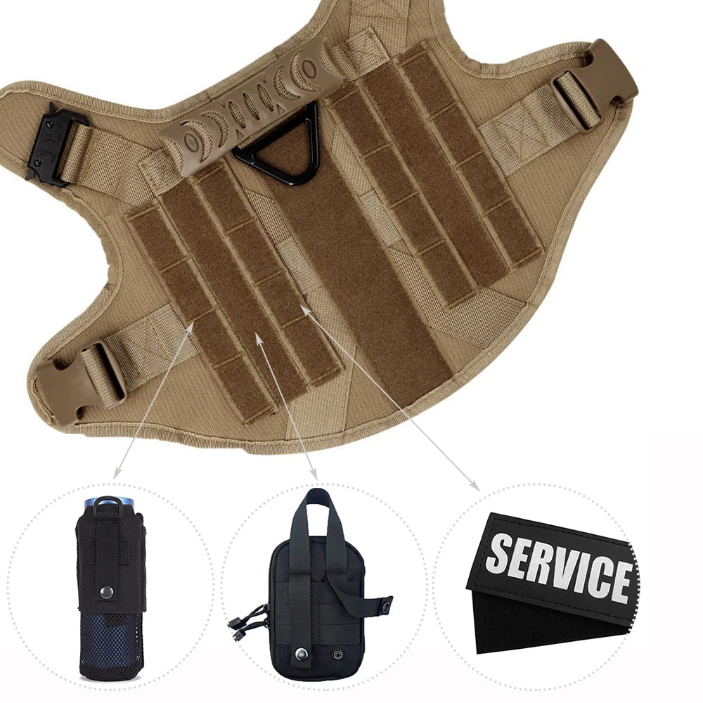 Large Dog Harness And Leash Training Walking Vest Set