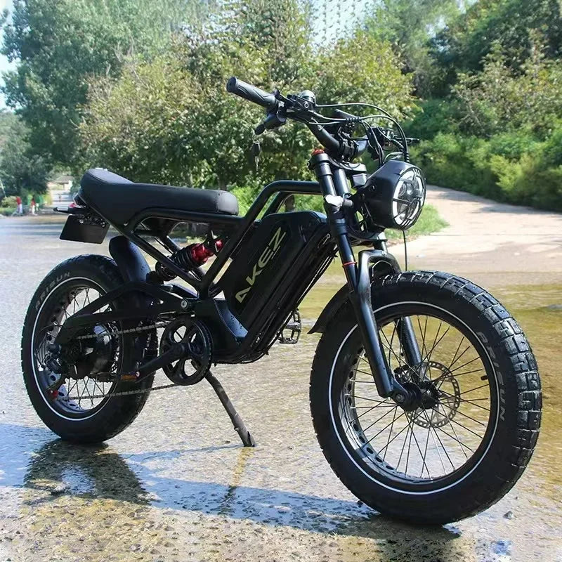 1500W Motor 52V 25AH Battery Hydraulic Brake E Bike Fat Tire