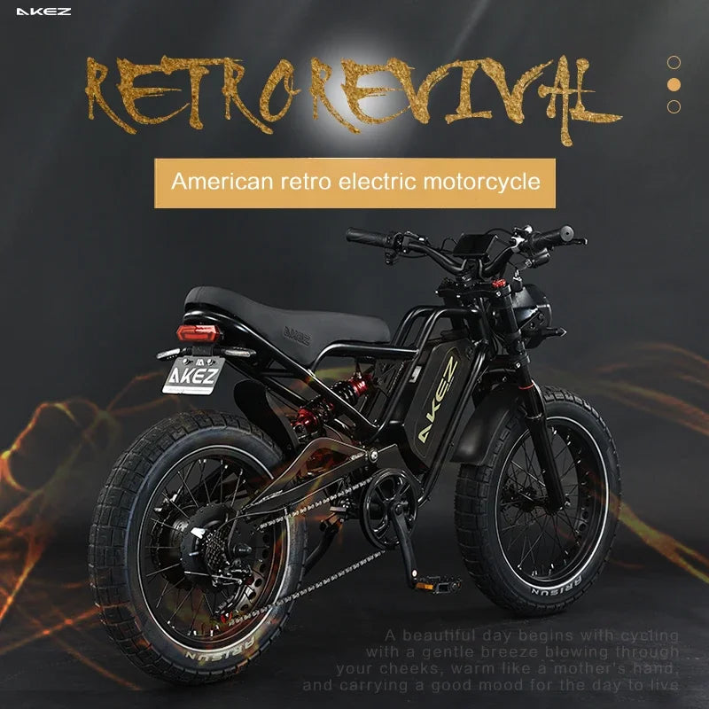 1500W Motor 52V 25AH Battery Hydraulic Brake E Bike Fat Tire