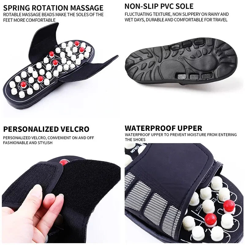 Acupoint Massage Therapy Slippers Unisex Medical Feet Massaging Shoes