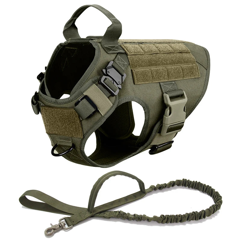 Large Dog Harness And Leash Training Walking Vest Set