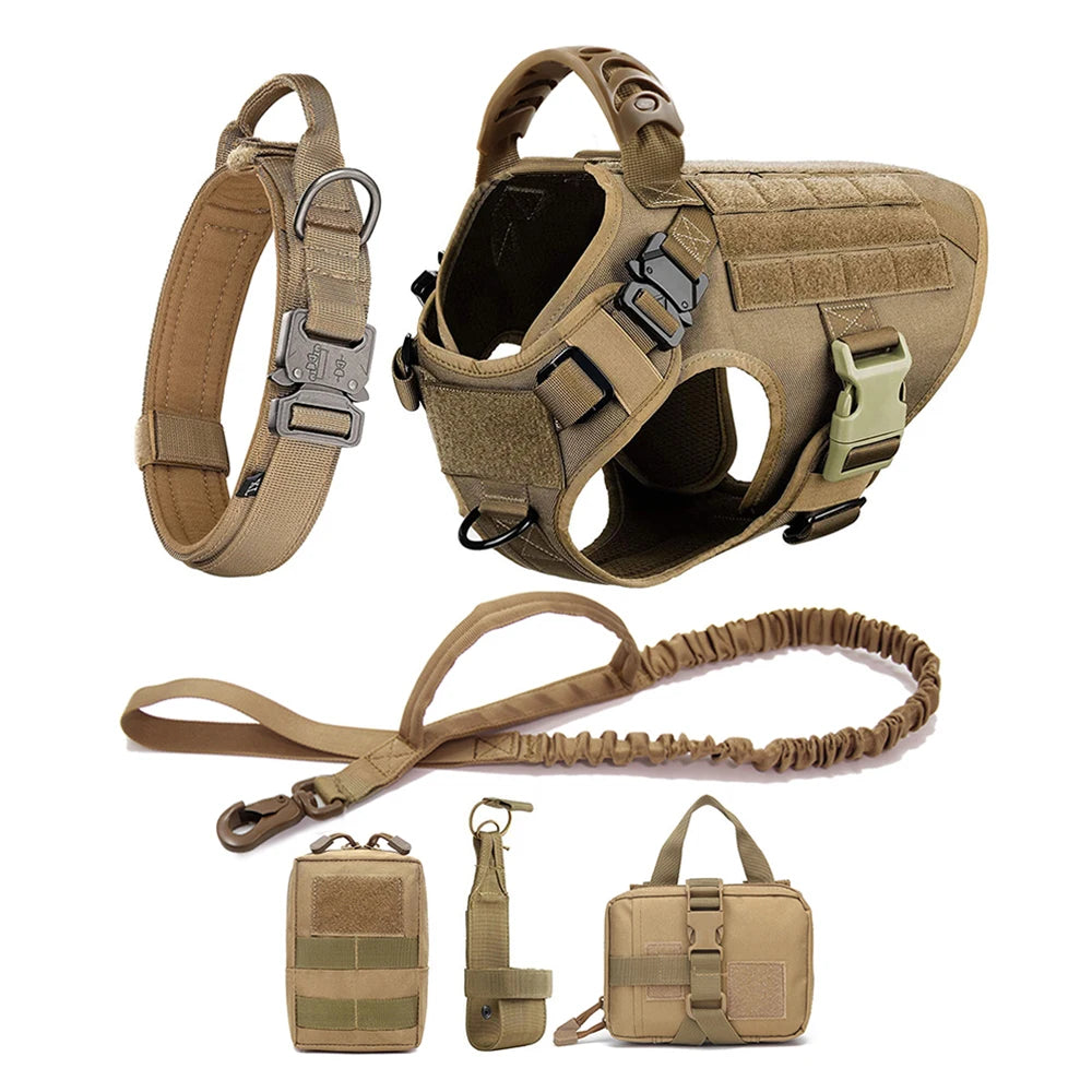 Large Dog Harness And Leash Training Walking Vest Set