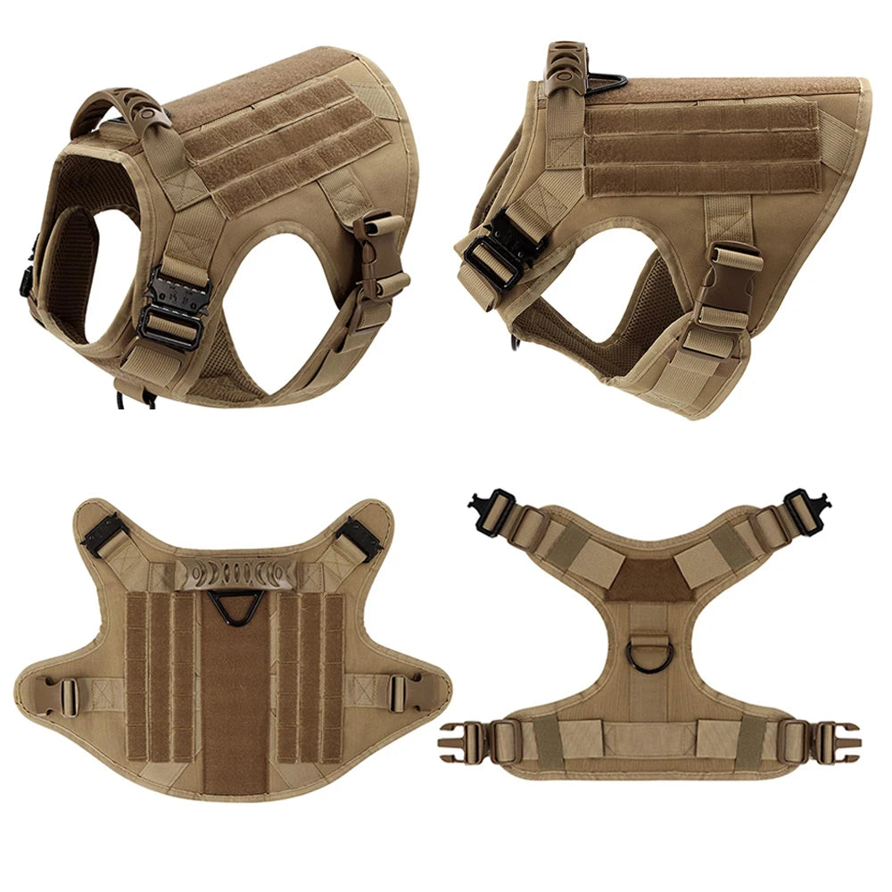 Large Dog Harness And Leash Training Walking Vest Set