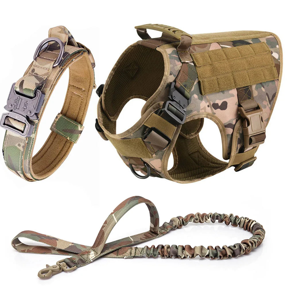 Large Dog Harness And Leash Training Walking Vest Set