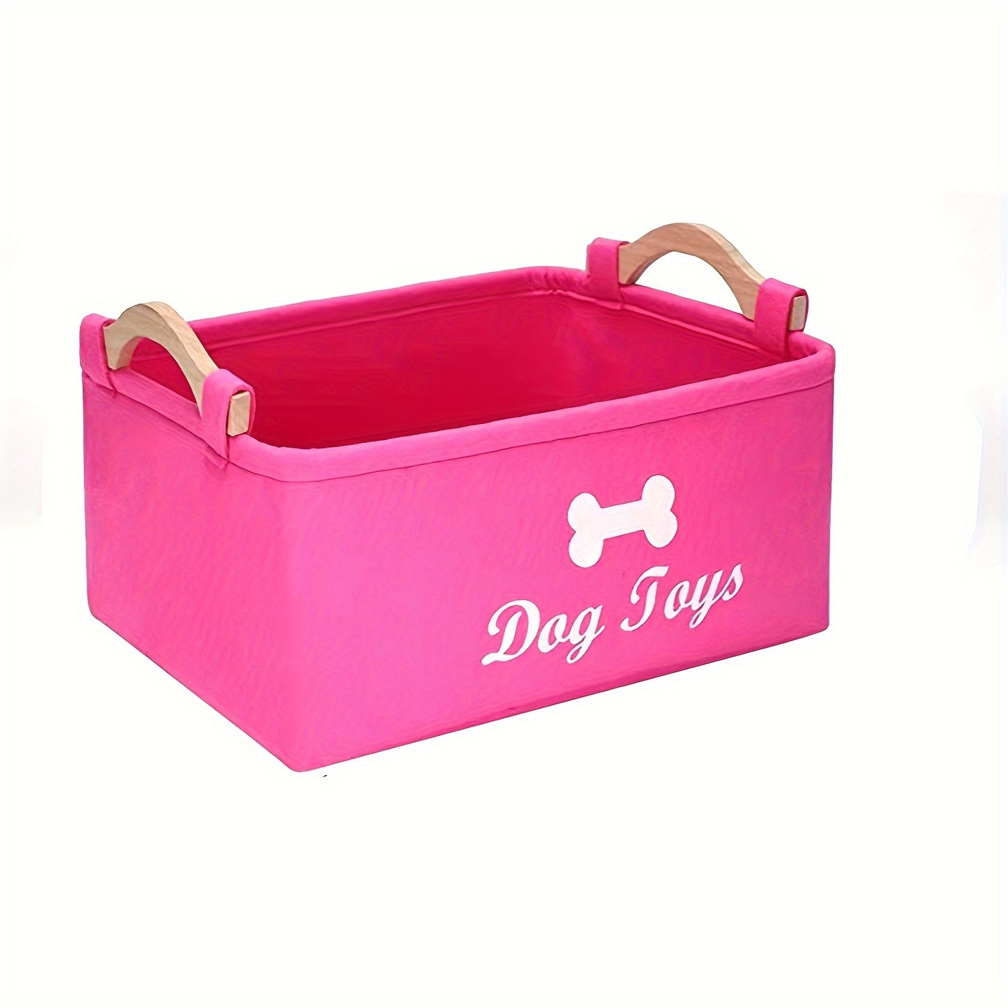 Perfect Pet Storage Basket Chest Organizer Felt Dog Toy Box