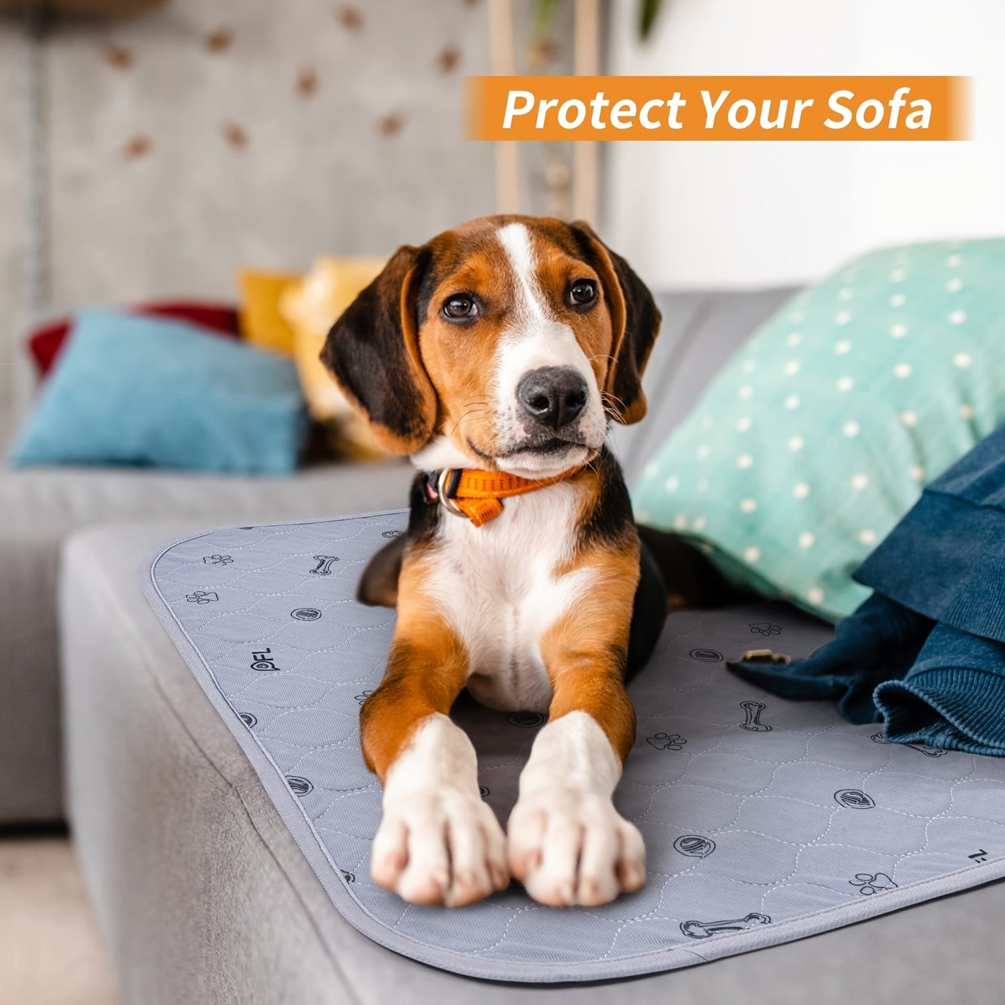 Washable Pee Pads for Dogs, Absorbent Non-Slip Puppy Pads