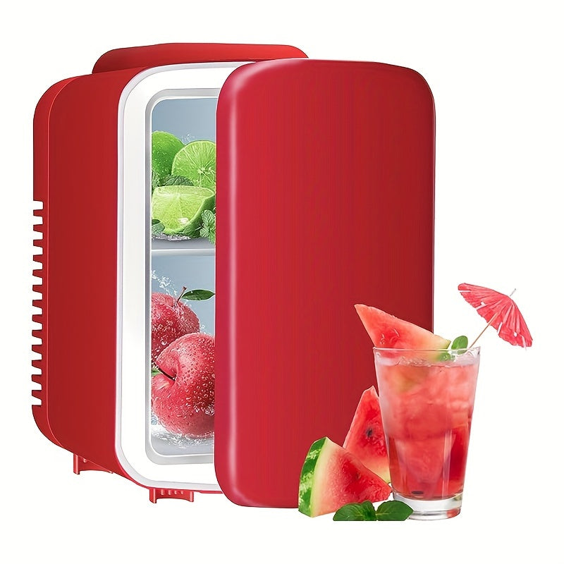 1.06Gal Cooler Warmer Compact Refrigerator Freezer Red
