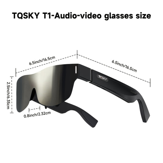 T1 AR Smart Glasses, 150 Inch OLED Virtual Display