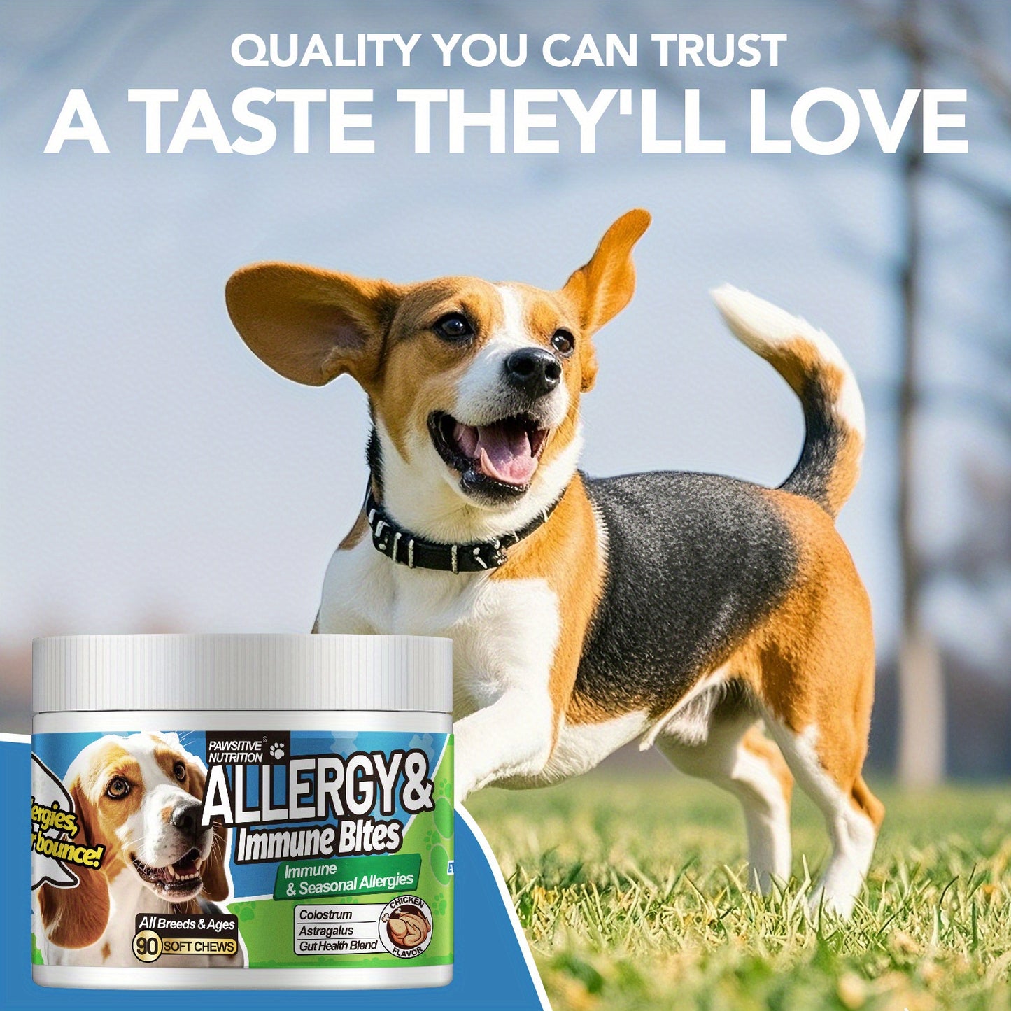 Pawsitive Nutrition Allergy & Immune Probiotics Chews 9