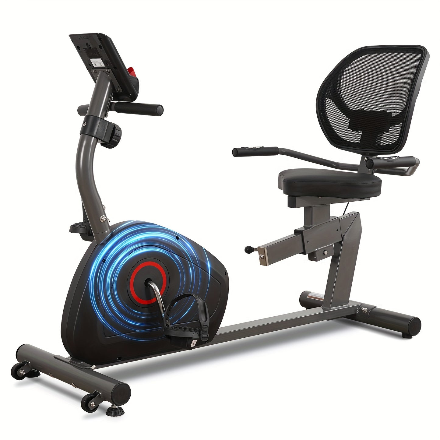 Quiet 8 Levels Recumbent Bike With Large Comfortable Seat