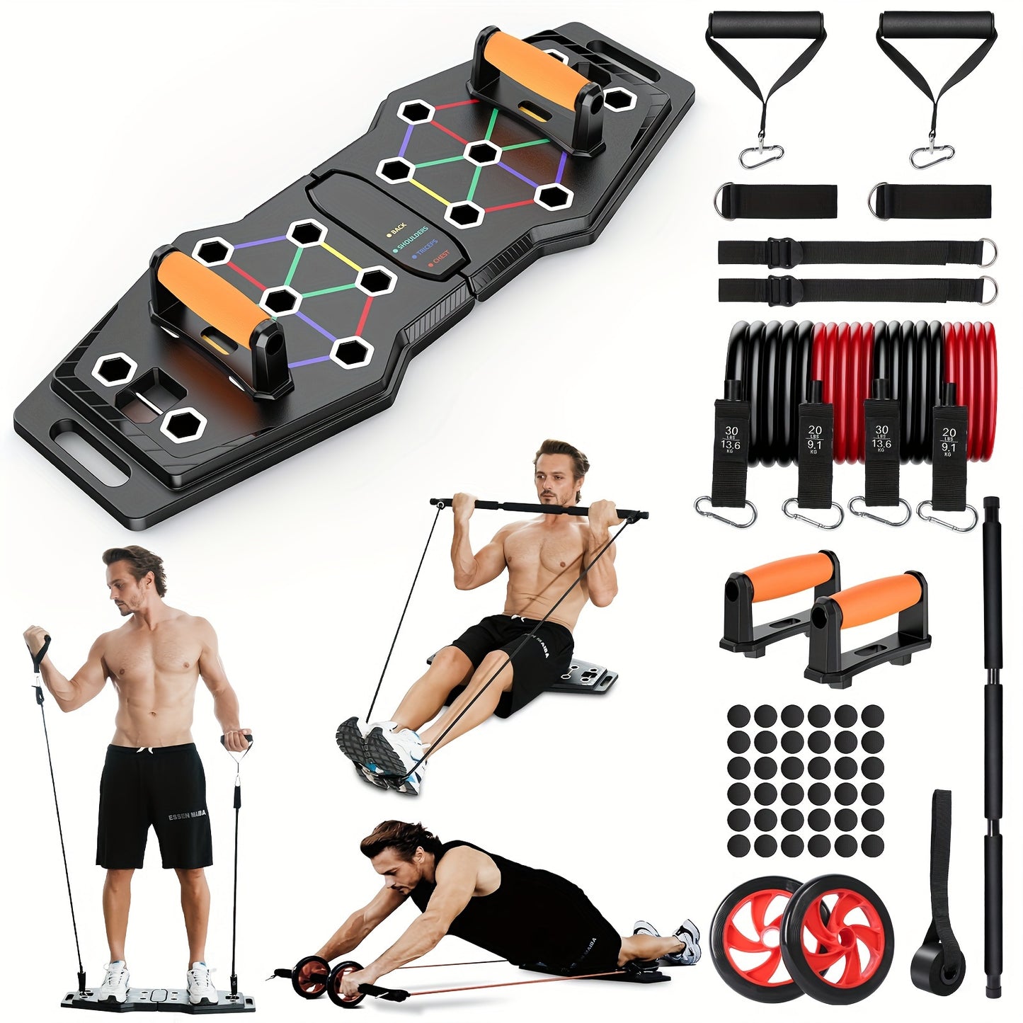 Foldable Push Up Board, 25-In-1 Multifunction Gym Equipment