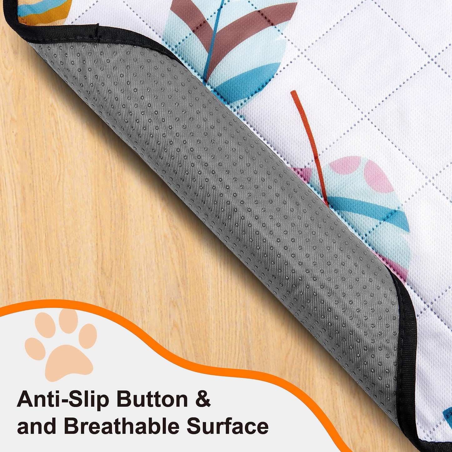 LOOBANI Washable Dog Pee Pads 2 Pack Leak Proof Non Slip