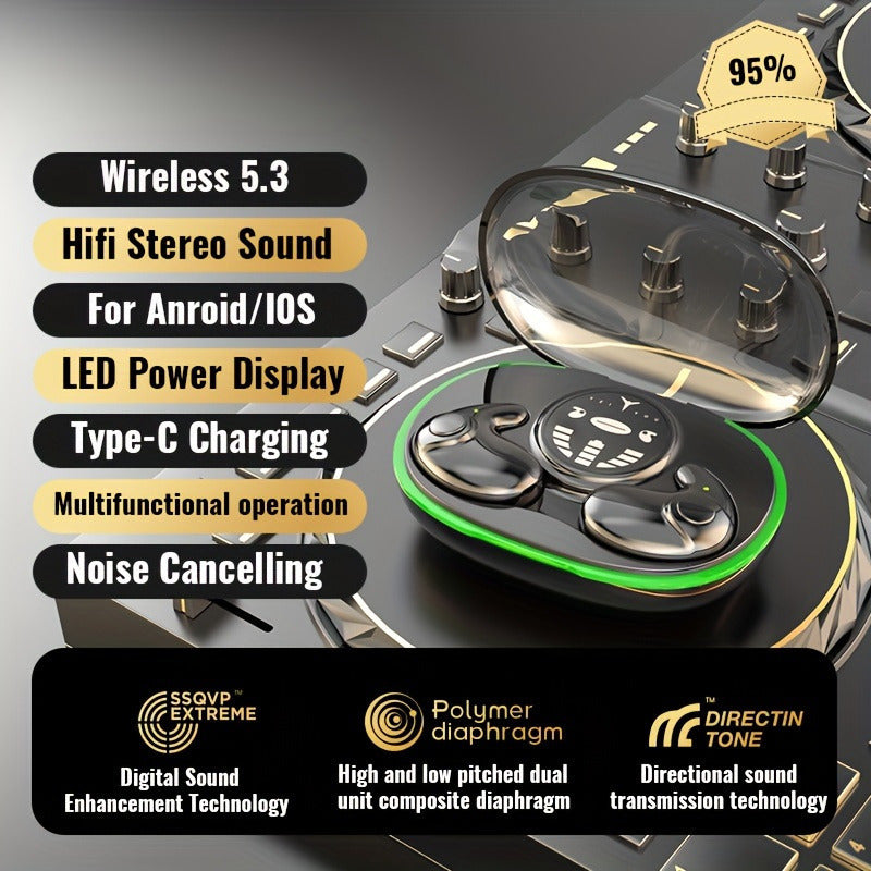 Ultra-Thin Wireless Headphones with Touch Control Operation