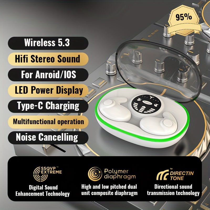 Ultra-Thin Wireless Headphones with Touch Control Operation