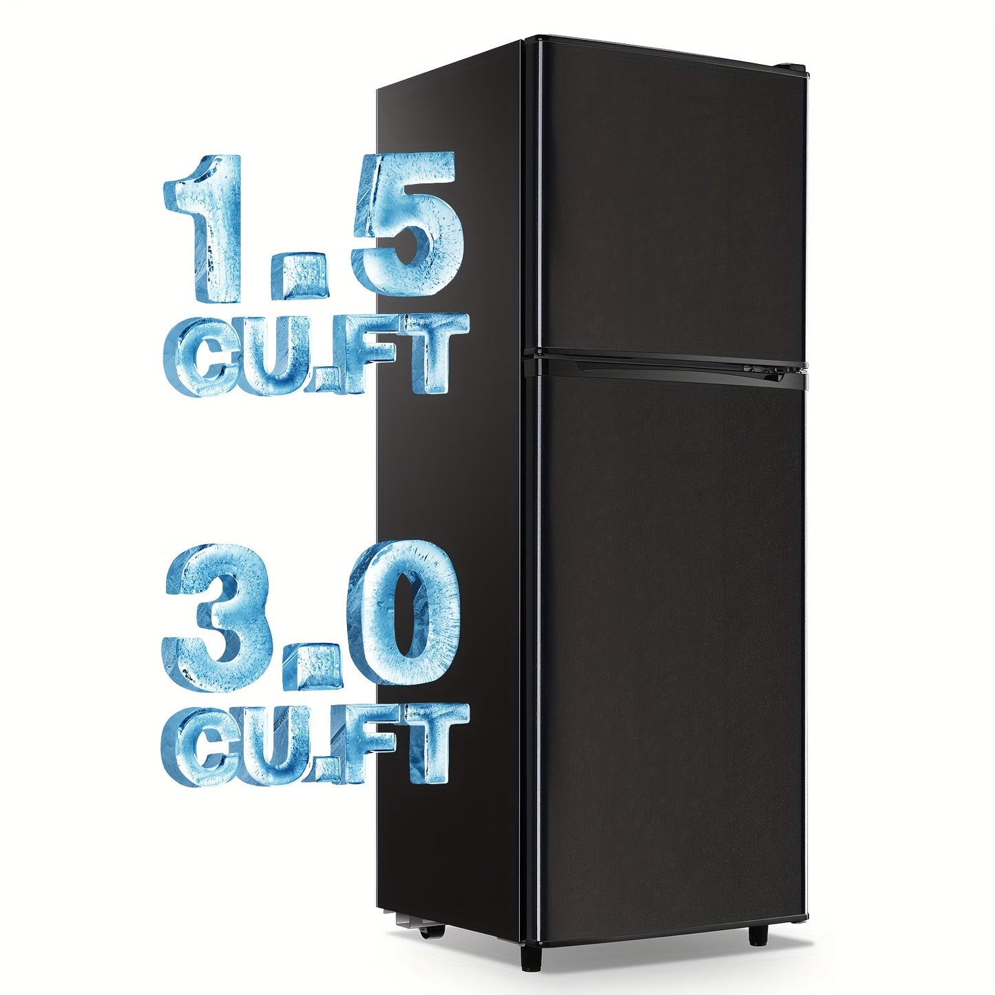 WANAI Small Refrigerator With Freezer 3.2 Cu. Ft Large Capacity