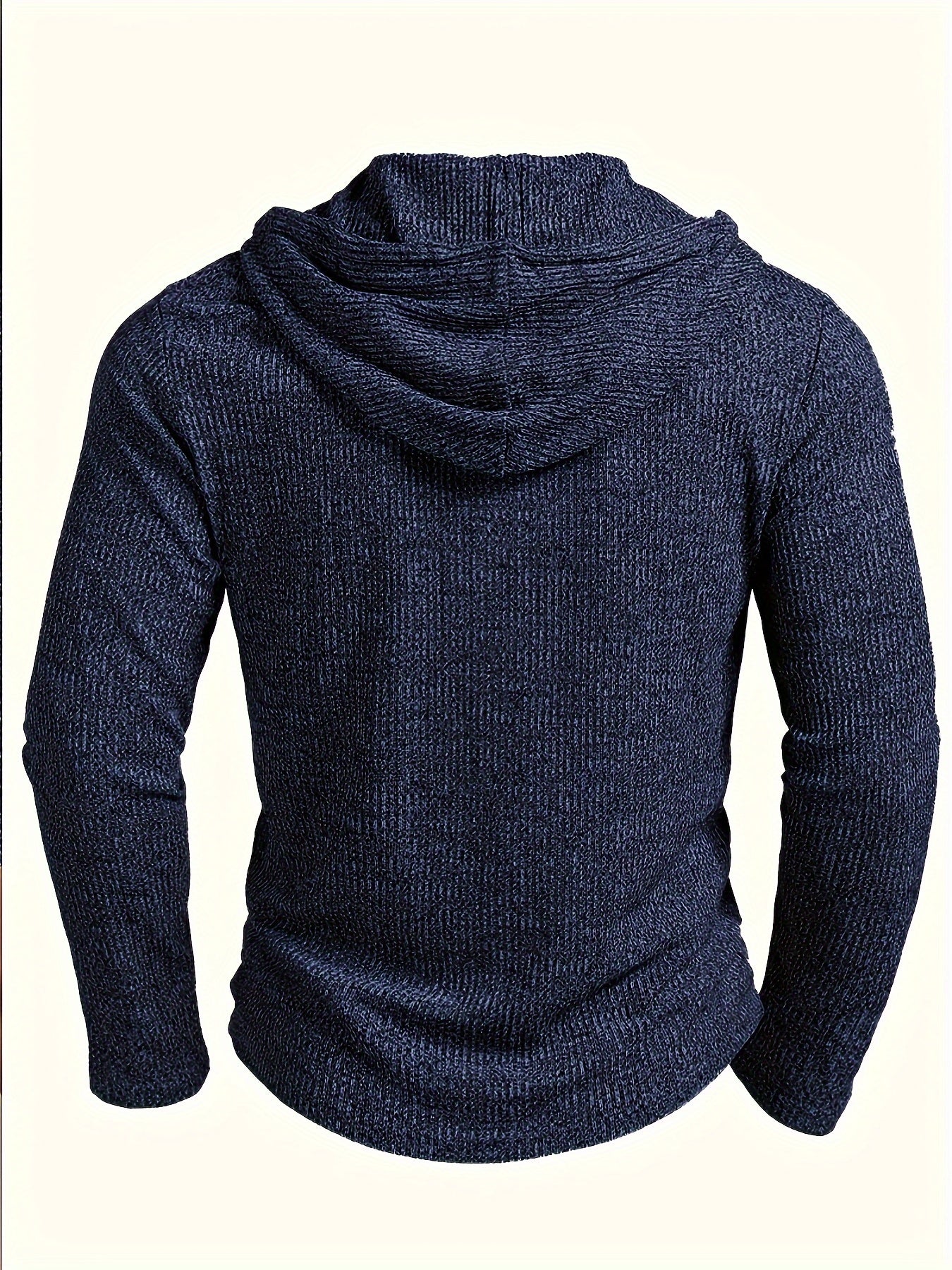 Men's Color Block Hooded Henley Shirt by VM