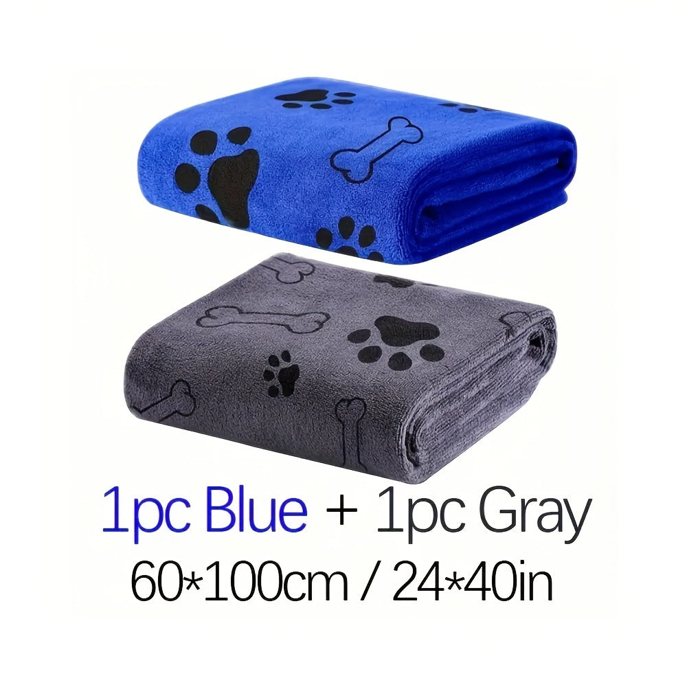 One Pet Bath Towel Quick Drying Absorbent For Dogs Cats