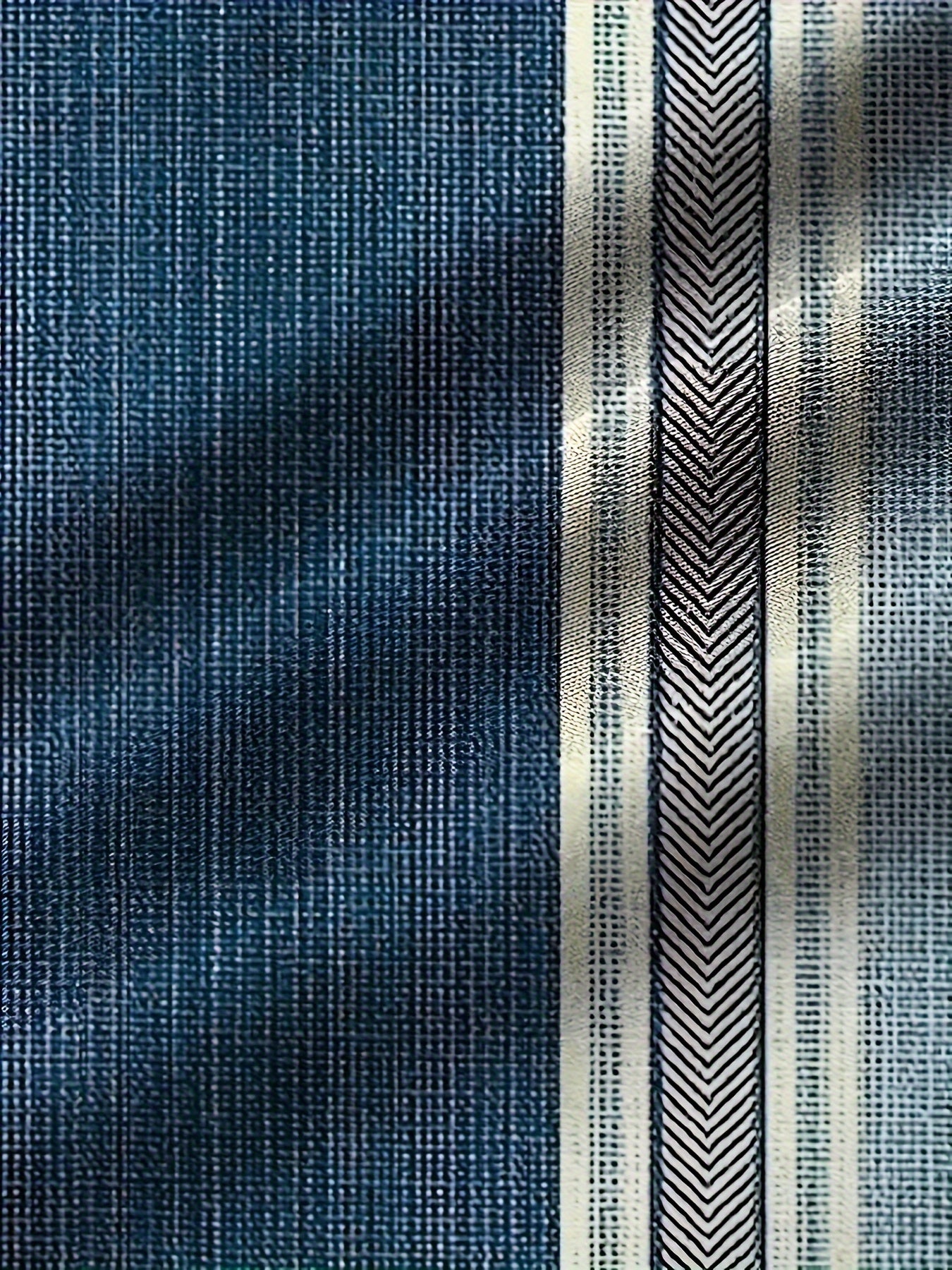 Summer Breathable Men's Short Sleeve Striped Shirt - Casual Button-Up for Vacation & Outdoor Activities