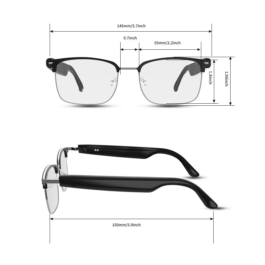 Smart Audio Glasses - USB Rechargeable, Comfort Fit for Men and Women