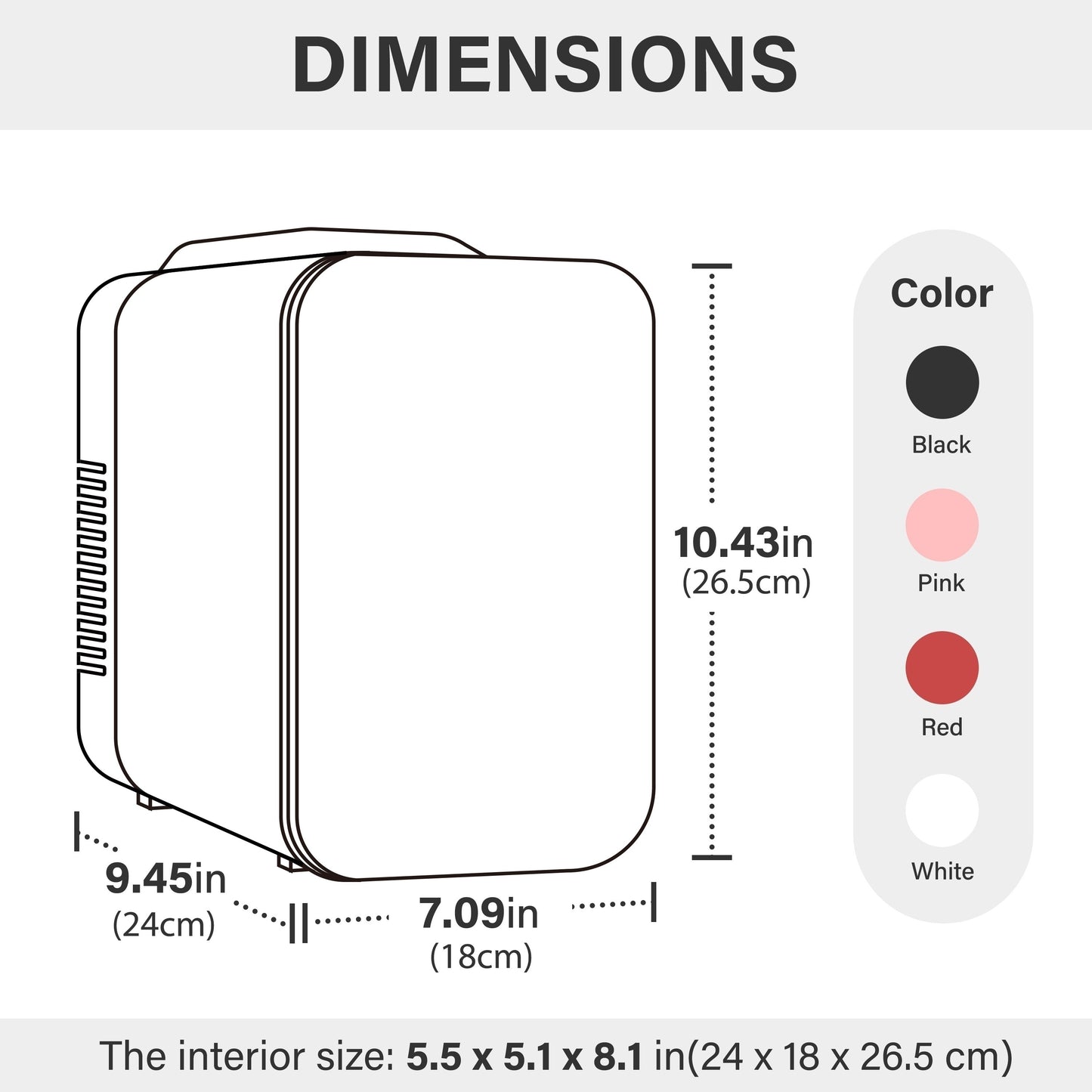 IPower 1.06gal/6 Can Portable Cooler & Warmer Mini Refrigerator