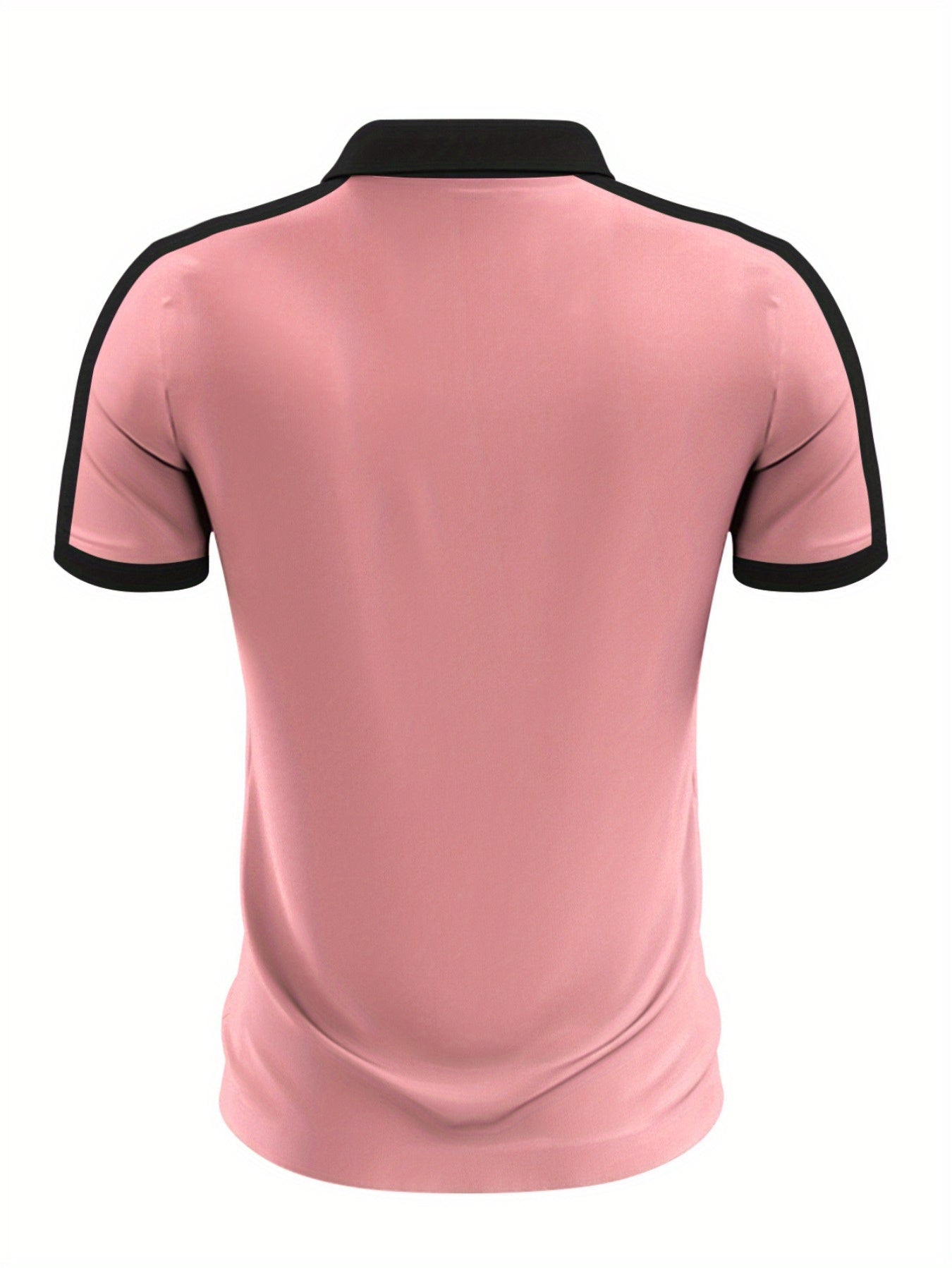 Men's Classic Retro Striped Shirt - Short Sleeve Navy Blue