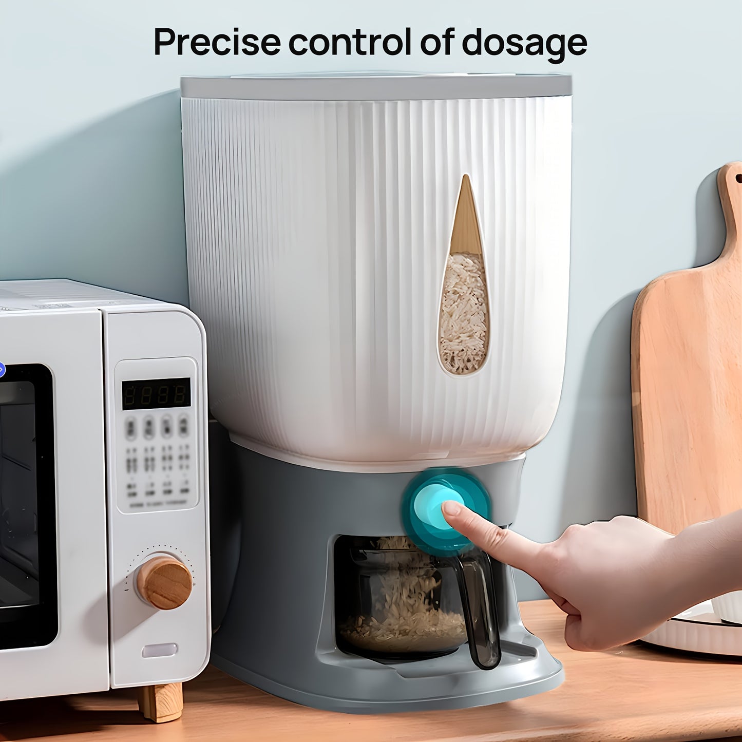 Dynamic Deals Direct Rice Dispenser With Measuring Cup