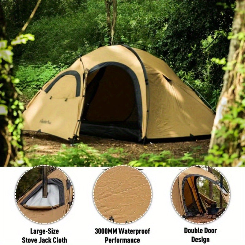 4-Season Portable Hot Tent for 1-2 People Waterproof