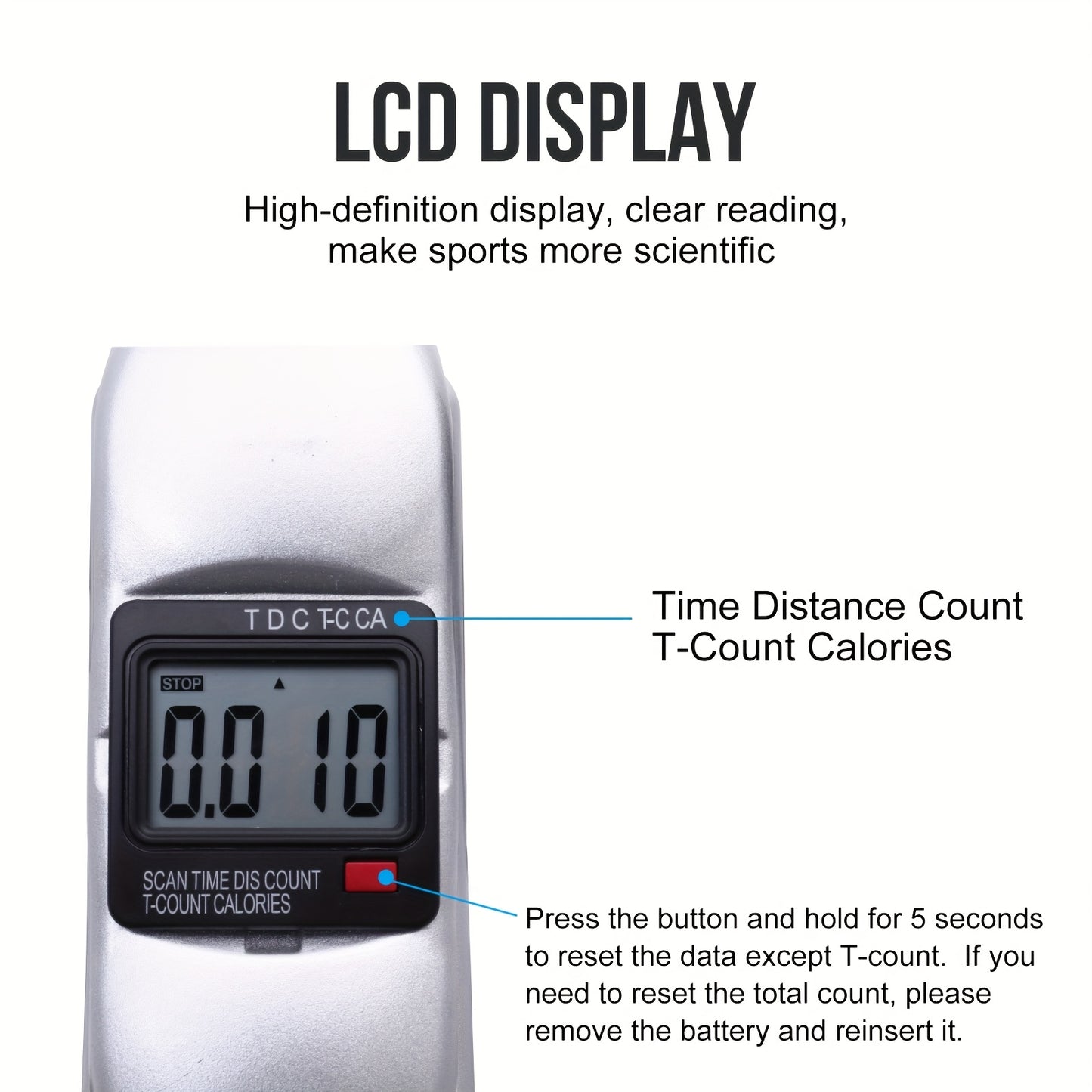 Portable Mini Bike with LCD Display - Under Desk Pedal Exerciser