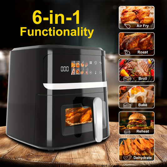 8.5 Quart Air Fryer, Electric Oven With Smart Cooking Programs, Large Capacity Multifunctional Electric Fryer, Household Electronic Touch Control
