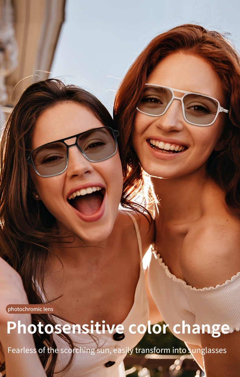 Smart Audio Color-Changing Glasses, Built-In Microphone And Speaker