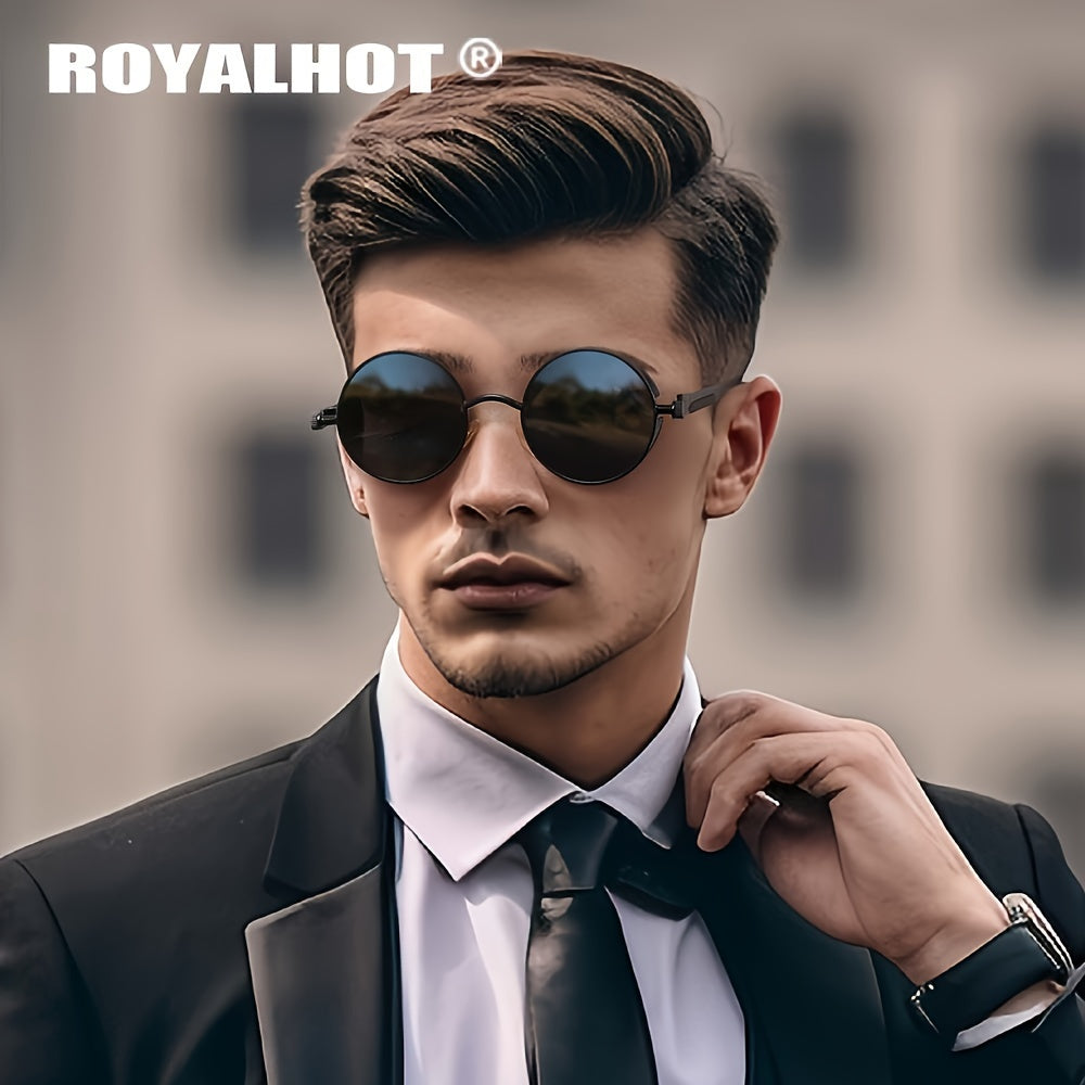 RoyalHot Polarized Round Frame Punk Fashion Glasses For Outdoor