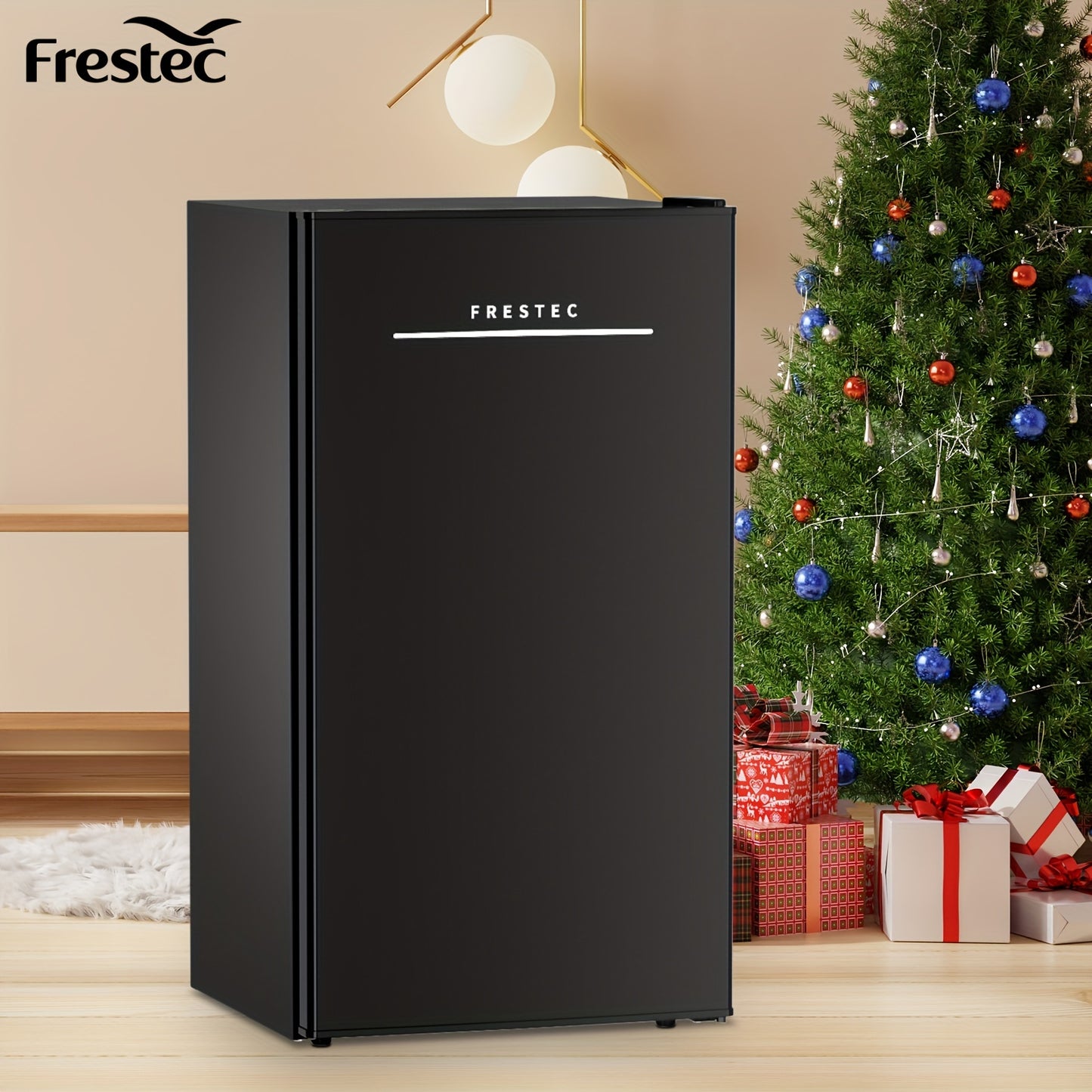 Frestec 3.5 Cubic Feet Mini Fridge With Freezer Compartment