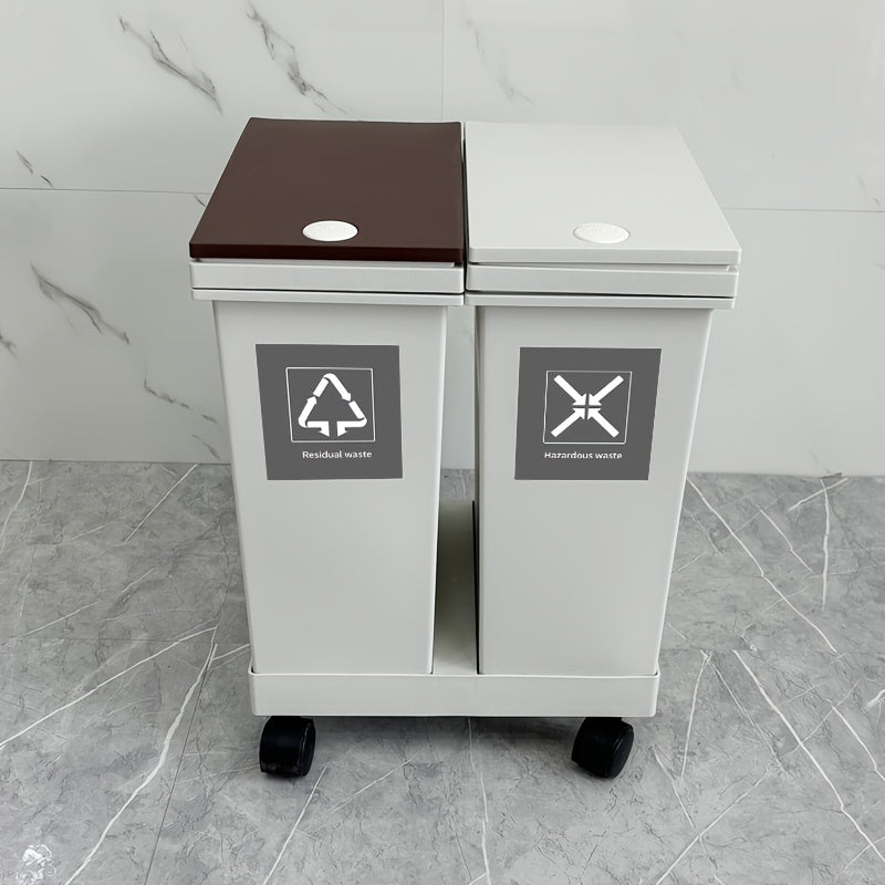 Large-Capacity Oversized Sorting Trash Bins with Wheels