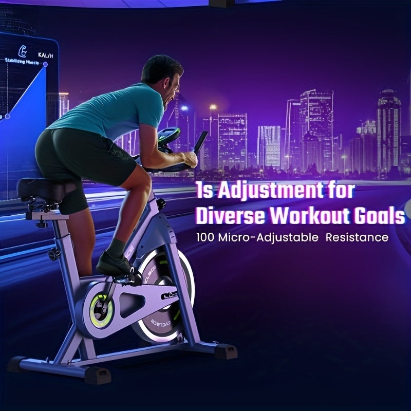 Adjustable Spin Bike - Quiet Smooth Operation for Full Body Workout