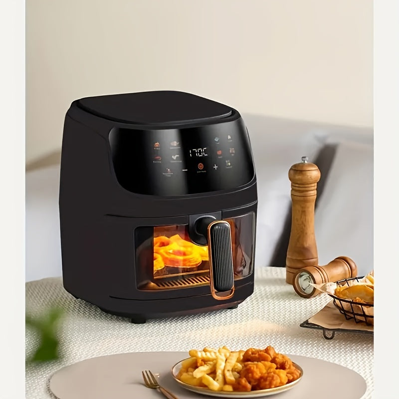 Electric Air Fryer Oven with Smart Cooking Programs, Large Capacity Multifunctional Touch Control