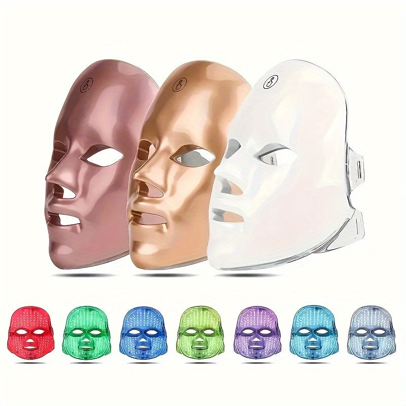 Rechargeable 7-Color LED Face Mask by Modern Skincare Device
