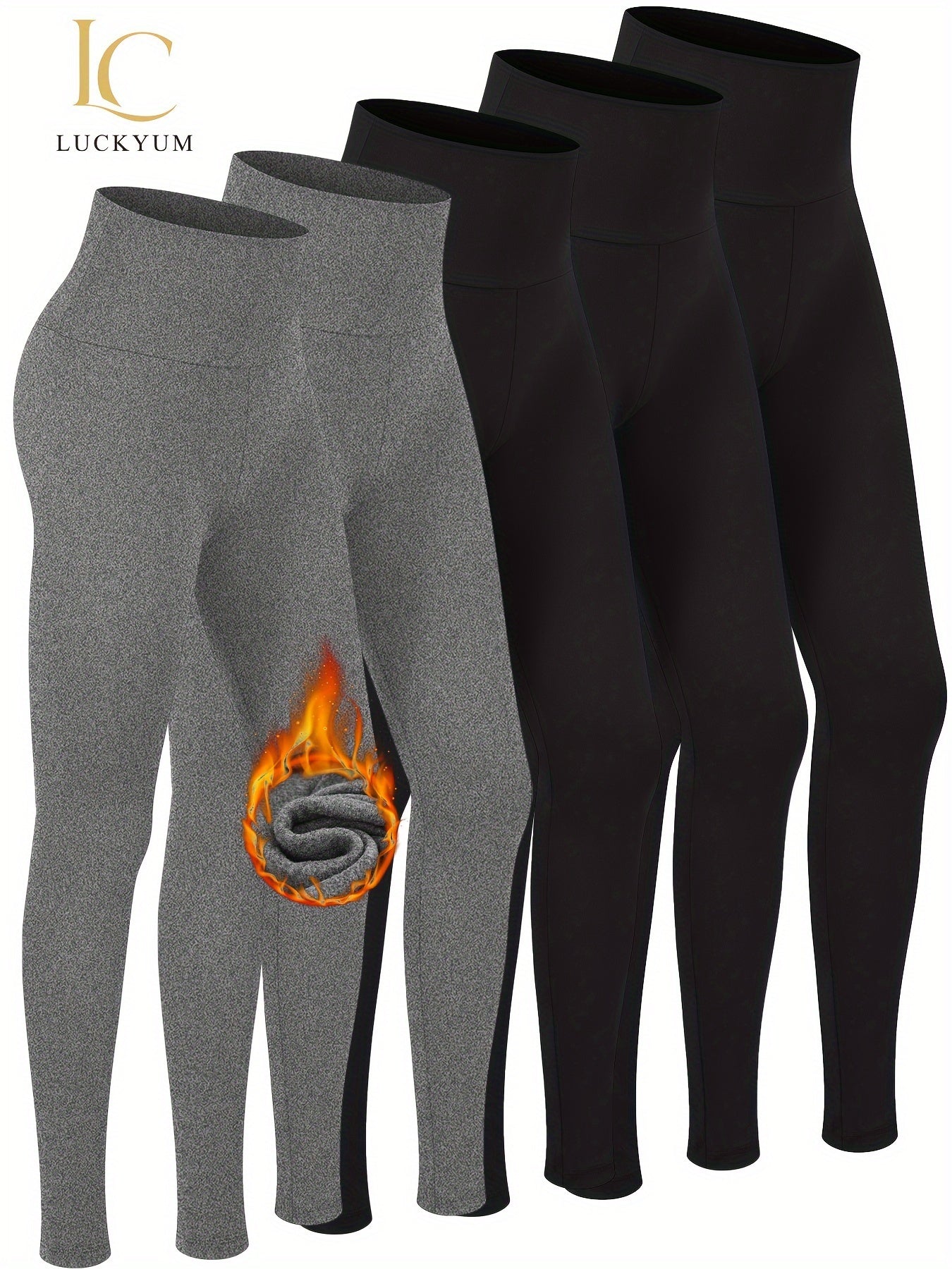 Warm Thermal High Waisted Leggings by Dynamic Deals Direct