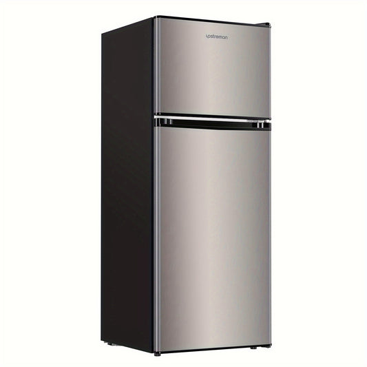Upstreman 4.0 Cu.Ft. Sleek Stainless Steel Mini Fridge